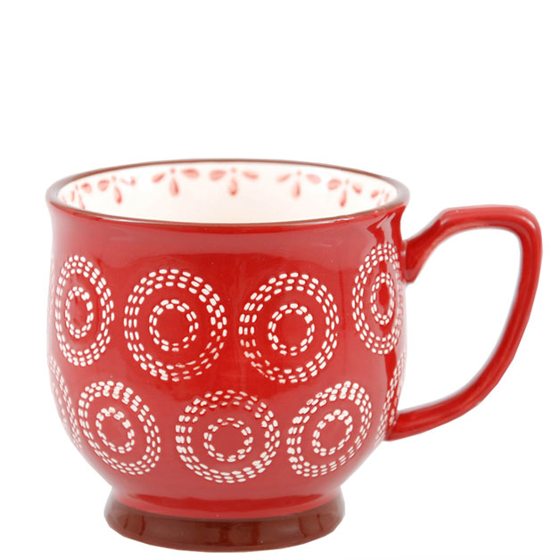 Becher MERRY Rot von Miljögården, Weihnachtstasse