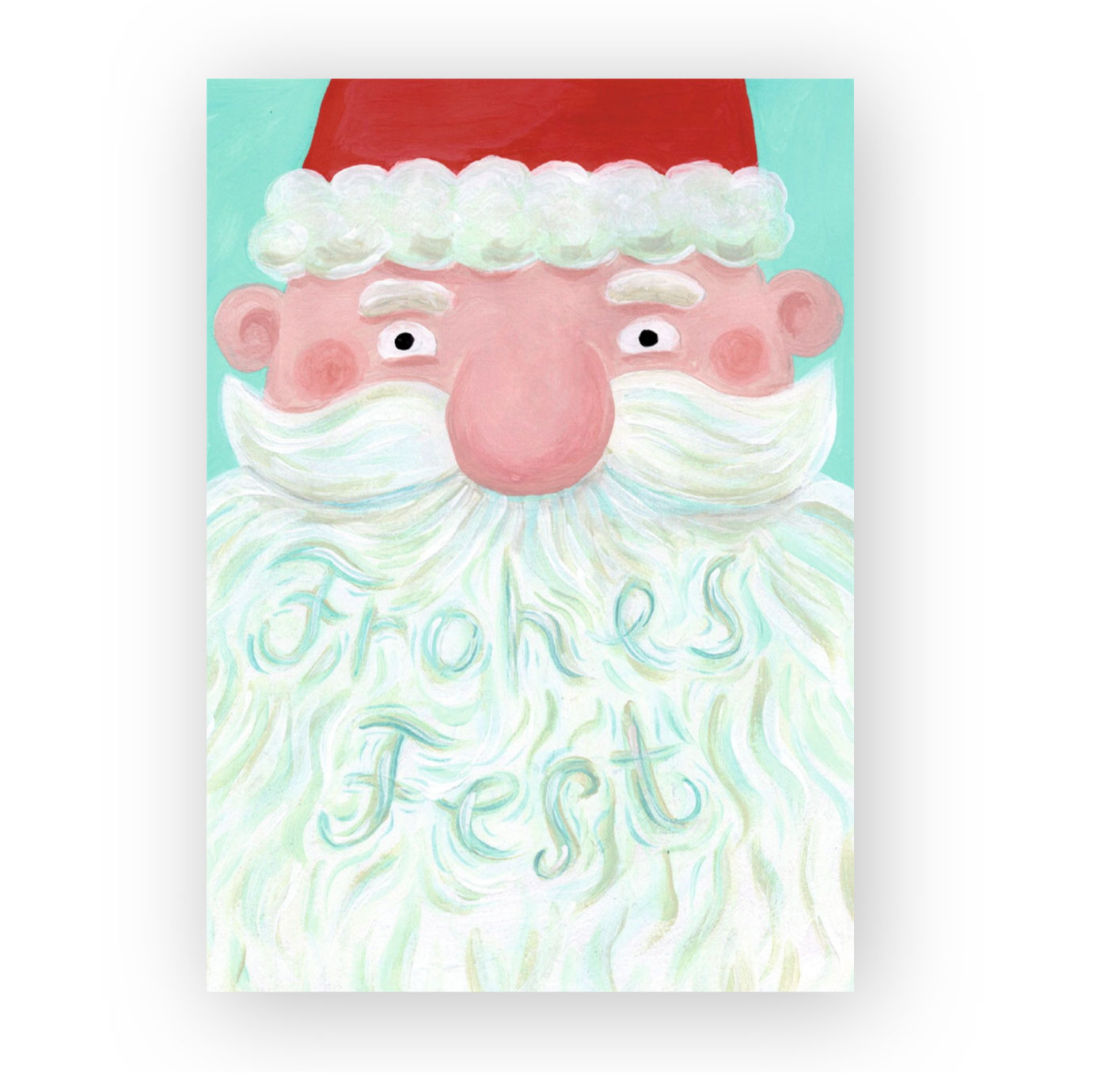 Inkognito Postkarte XMAS Frohes Fest von Nastja Holtfreter