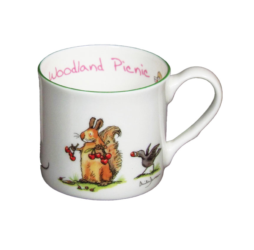 Two Bad Mice Becher klein "Woodland Picnic",  200 ml  by Anita Jeram