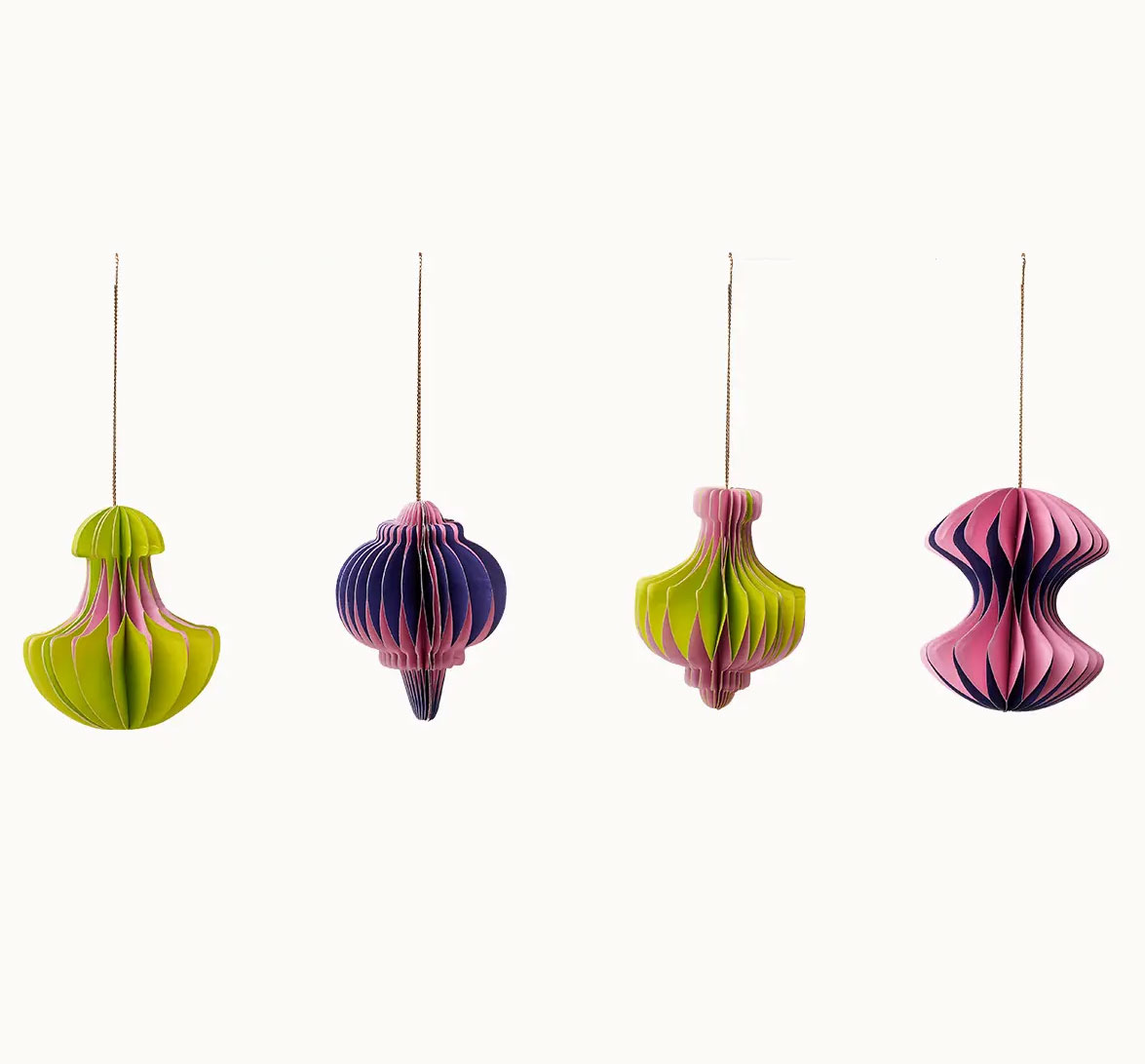 Paper honeycomb hanger - pink