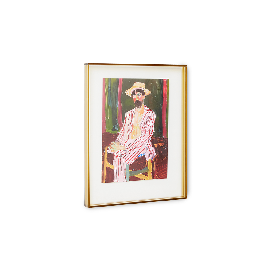 HKliving Acrylic frame olive artist, 29x37cm, Bild mit Acryl Rahmen