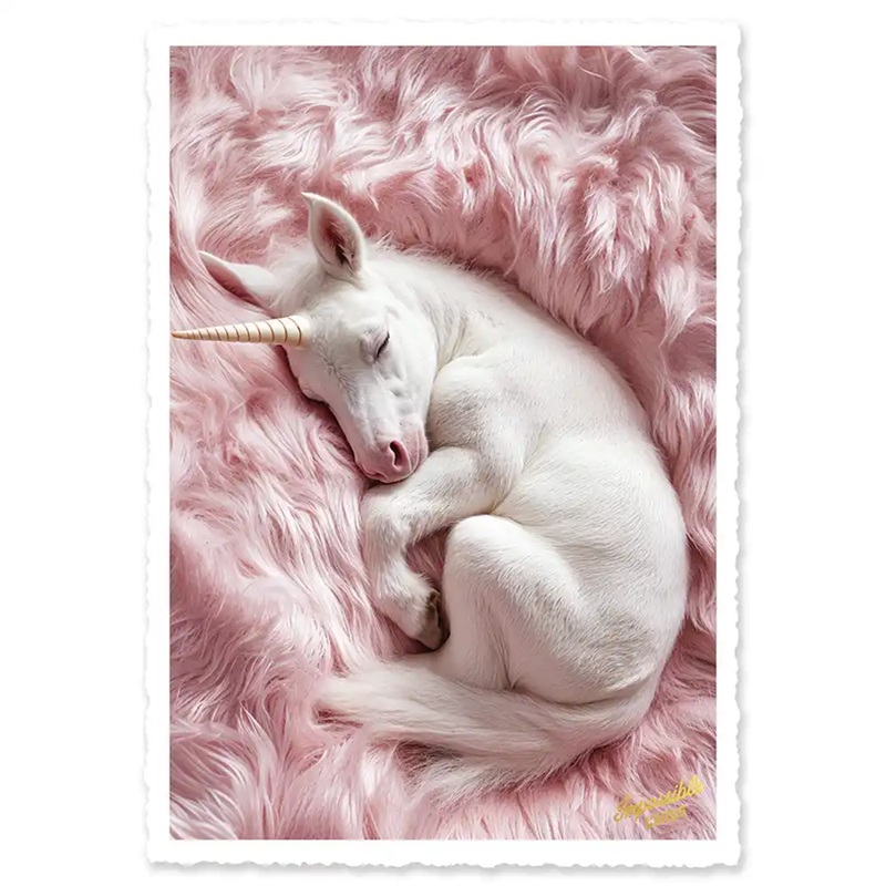 Impossible Card Postkarte *baby unicorn