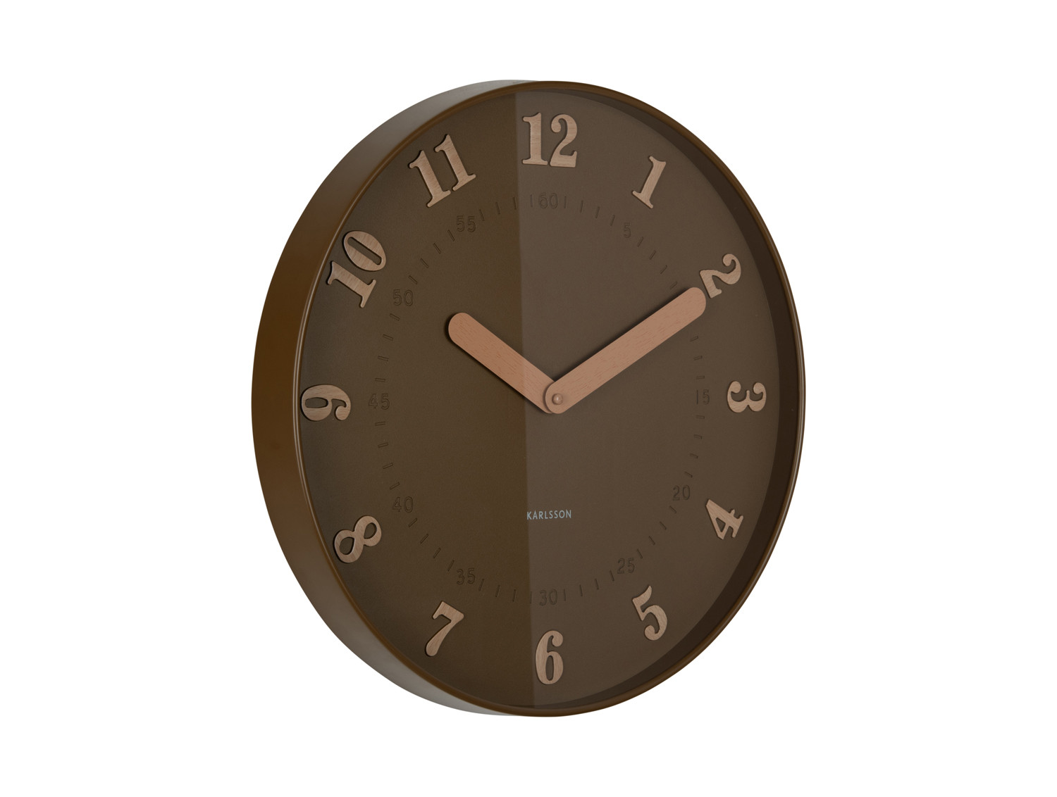Wanduhr AMENA, Mocha brown, D. 40 cm