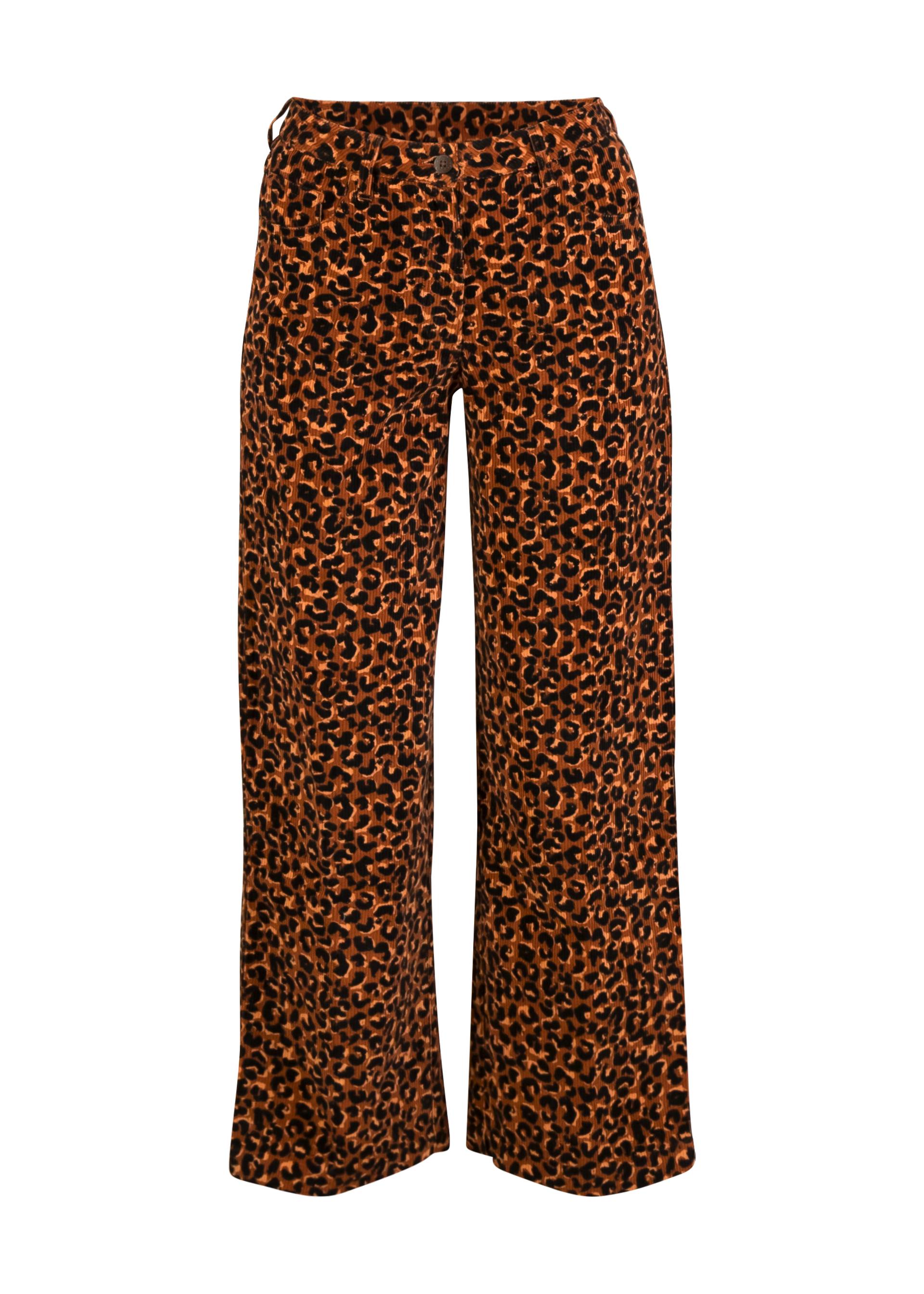 % Blutsgeschwister Hose High Waist Marlotte , Feincord, Farbe leo mia lea