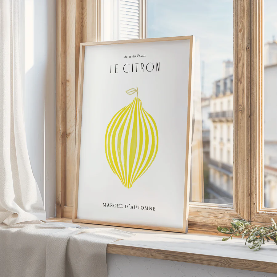 Leo La Douce Kunstdruck LE CITRON, A3, Zitrone