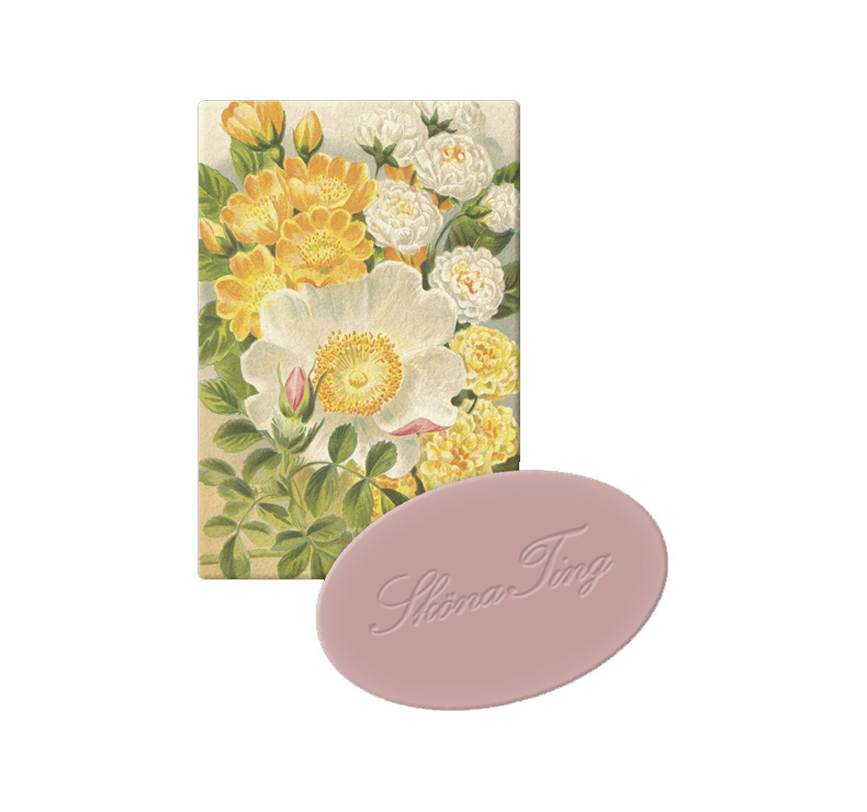 Sköna Ting Gästeseife "Rosen gelb", Duft: Rose, 25 g aus Schweden