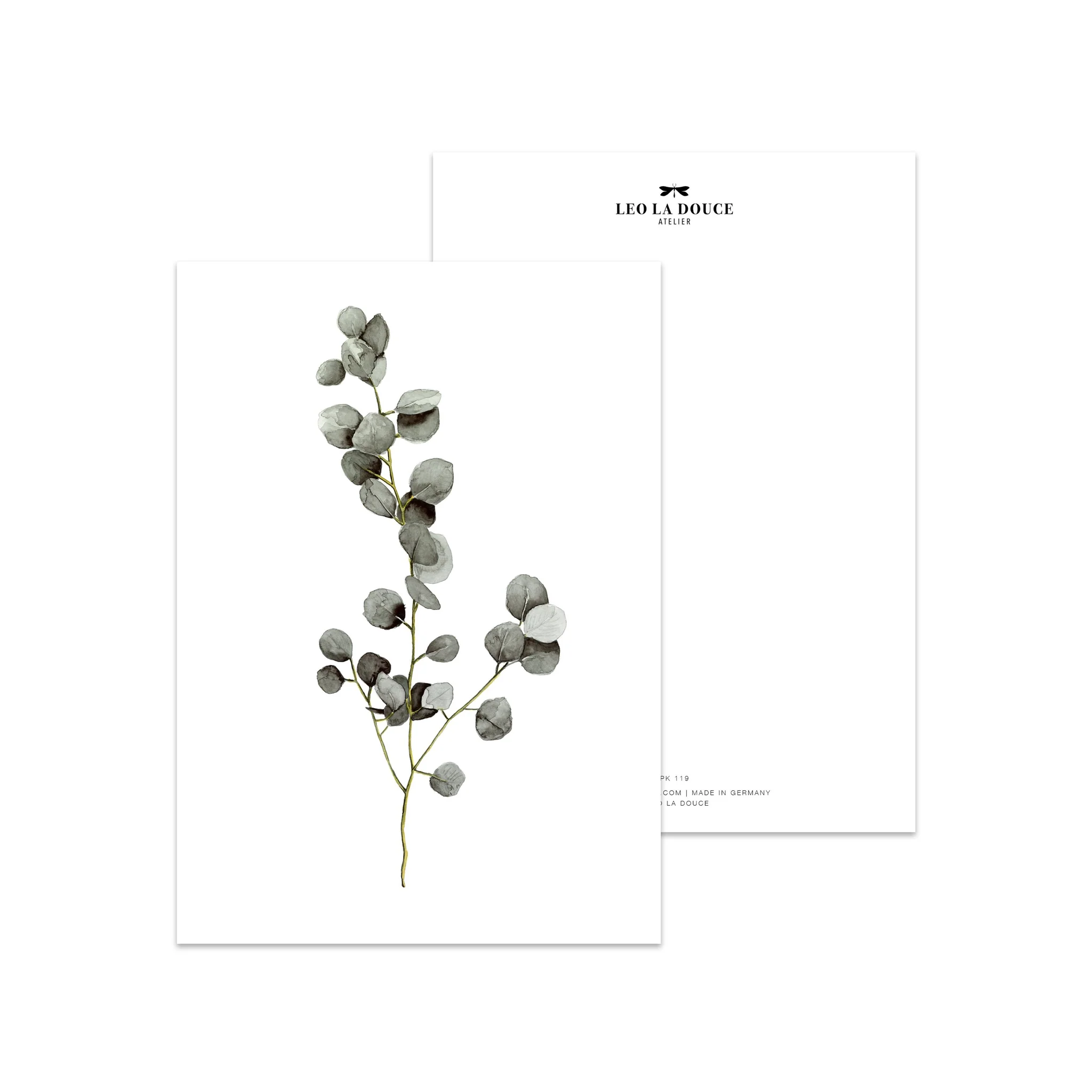 Leo la Douce Postkarte – Eucalyptus