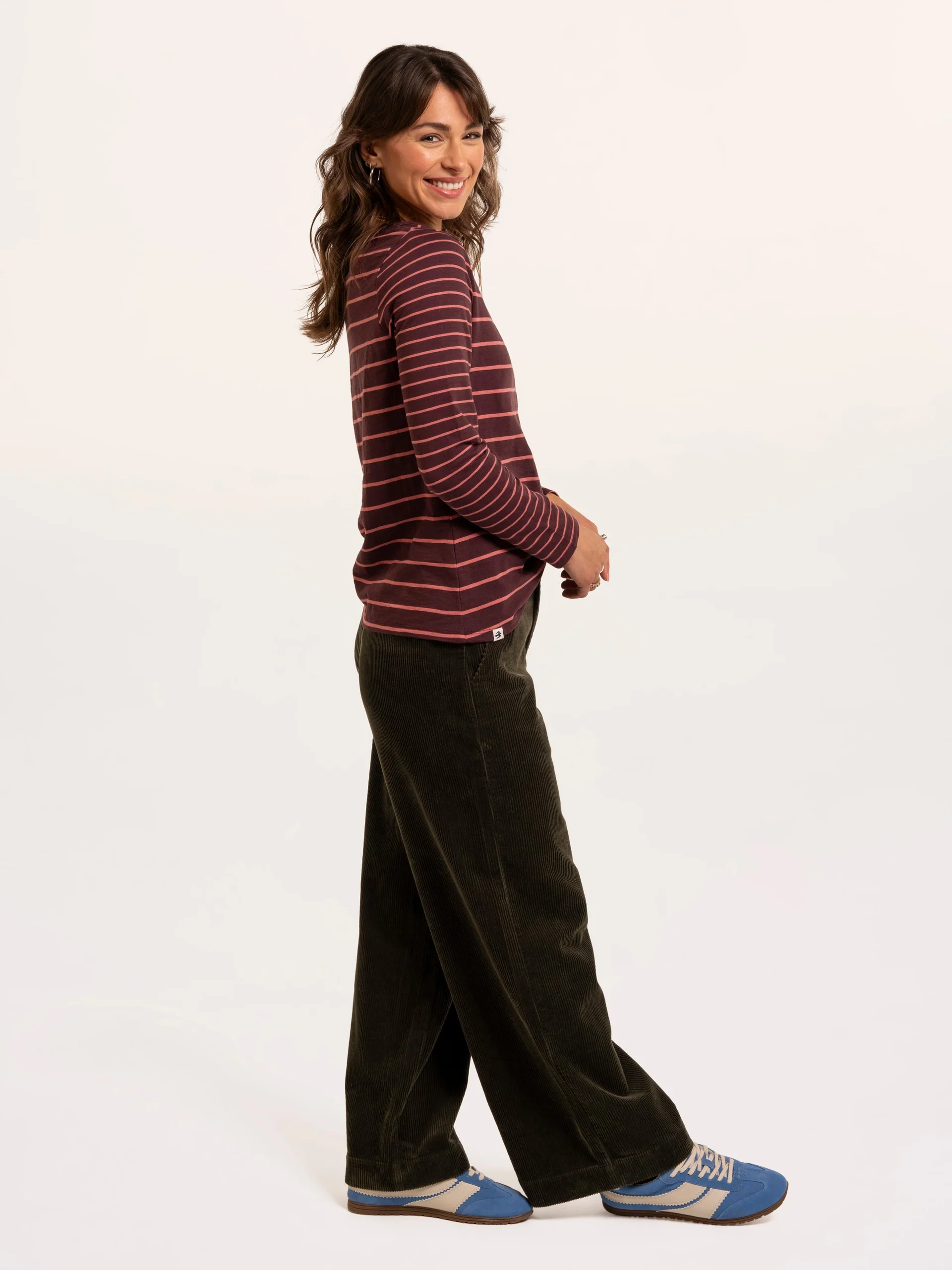 BRAKEBURN Branksome Long Sleeve T-Shirt Stripes, Streifen