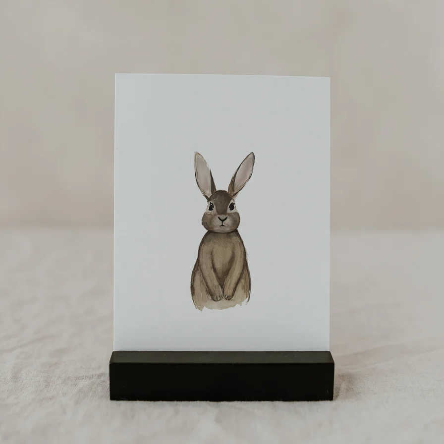 Eulenschnitt Postkarte Ostern Rabbit, Osterhase