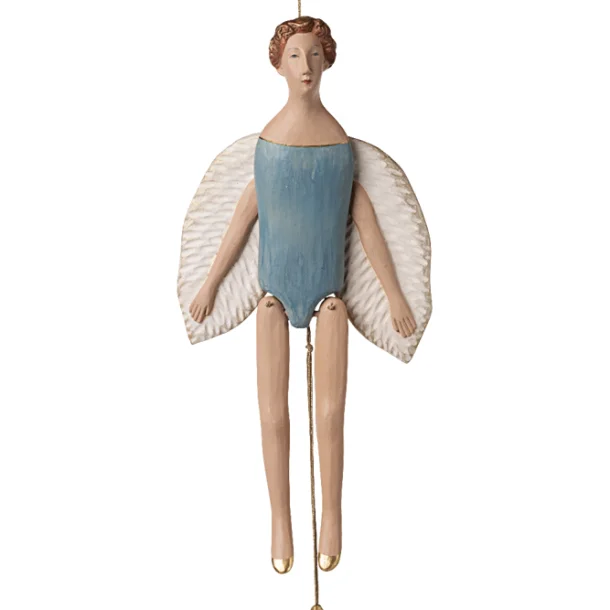 % Maileg Engel Hampelmann, Groß - Dunkles Mint, ca. 28 cm