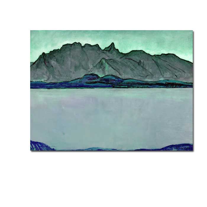 Postkarte  Ferdinand Hodler " Thuner See mit Stockhornkette umd 1910" Kunst 