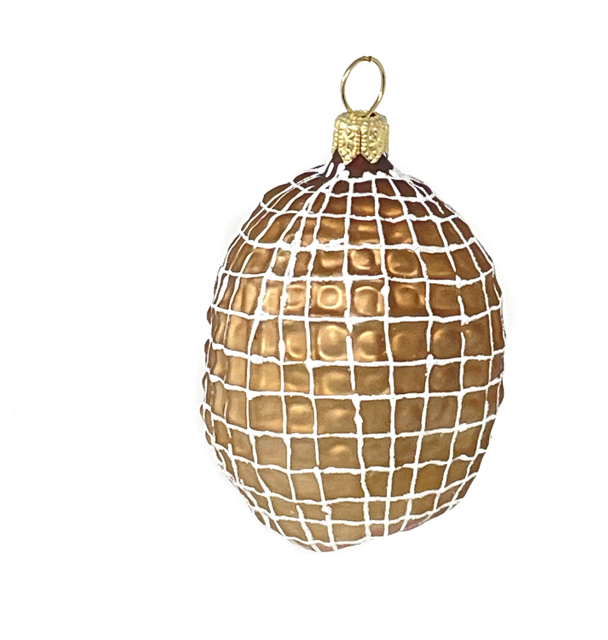 % Christbaumschmuck Schinken, Weihnachten Glas , ca. 7 x 5 cm