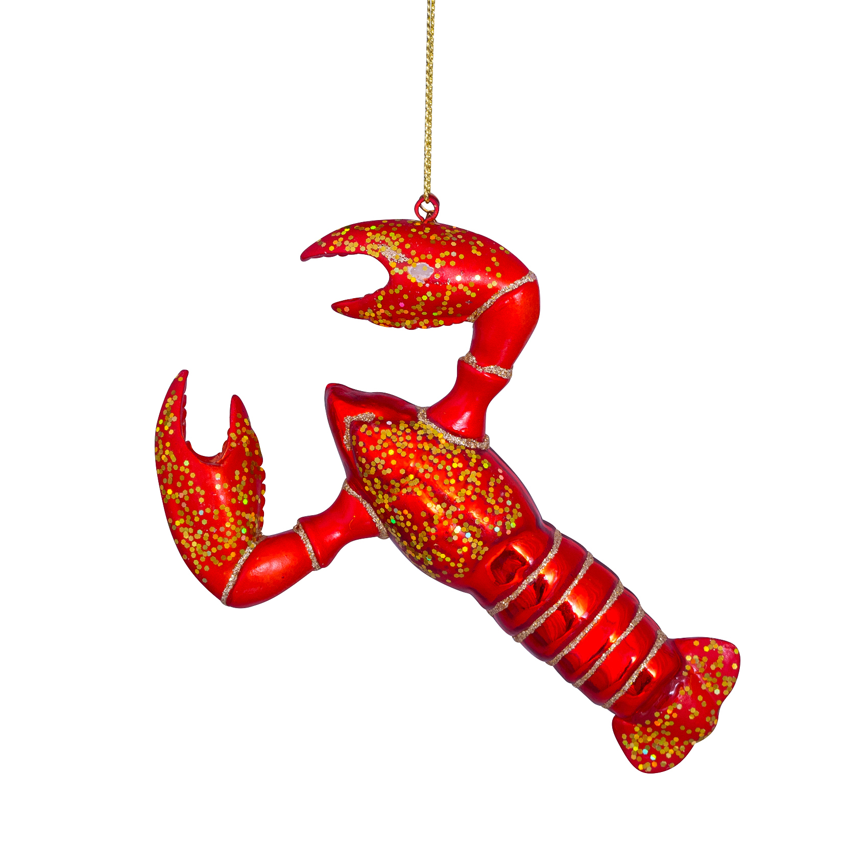Weihnachtskugel Hummer, Höhe ca. 14cm