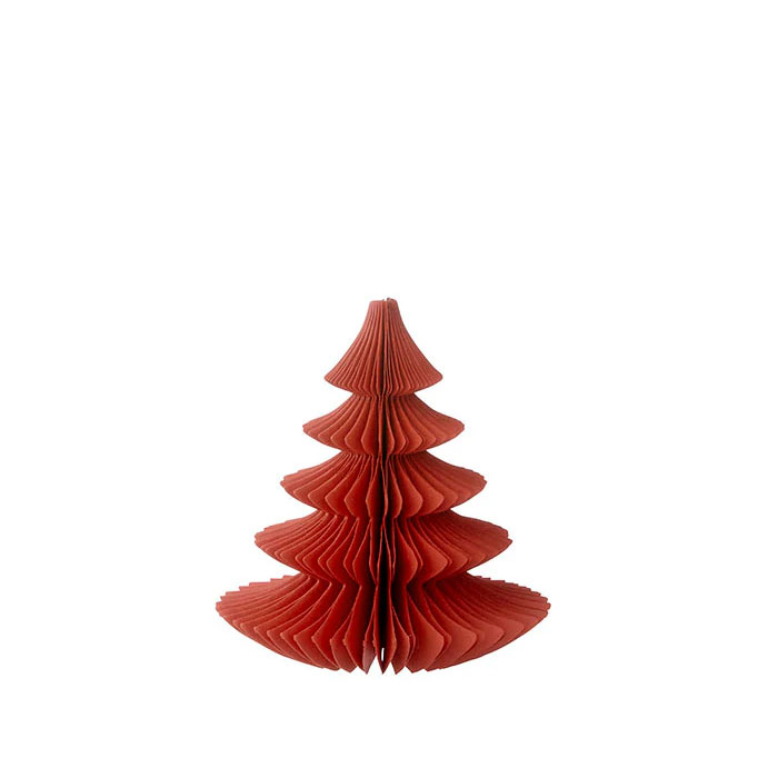 Bungalow Honeycomb Tannenbaum Pine, ca. 16cm Ruby von Bungalow, Papier, Honeycomb Tree Pine H16cm Ruby
