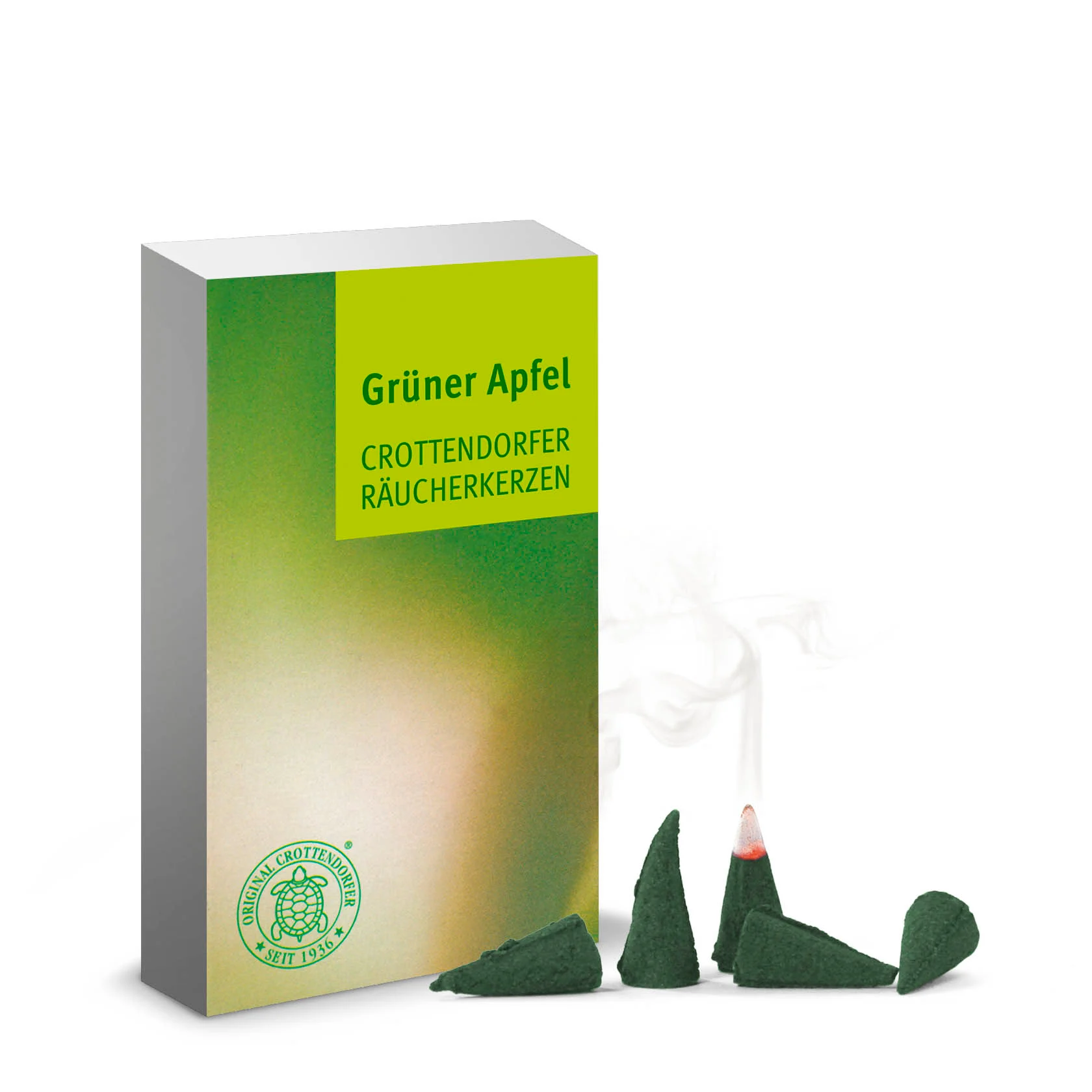Original  Crottendorfer Räucherkegel Grüner Apfel, 24 St