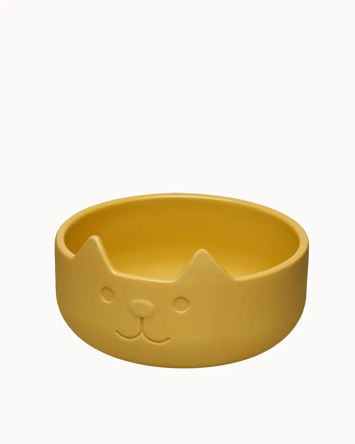 GOOD MOOD kids bowl - yellow kitty, Porzellan, Schale, D. ca. 13 cm