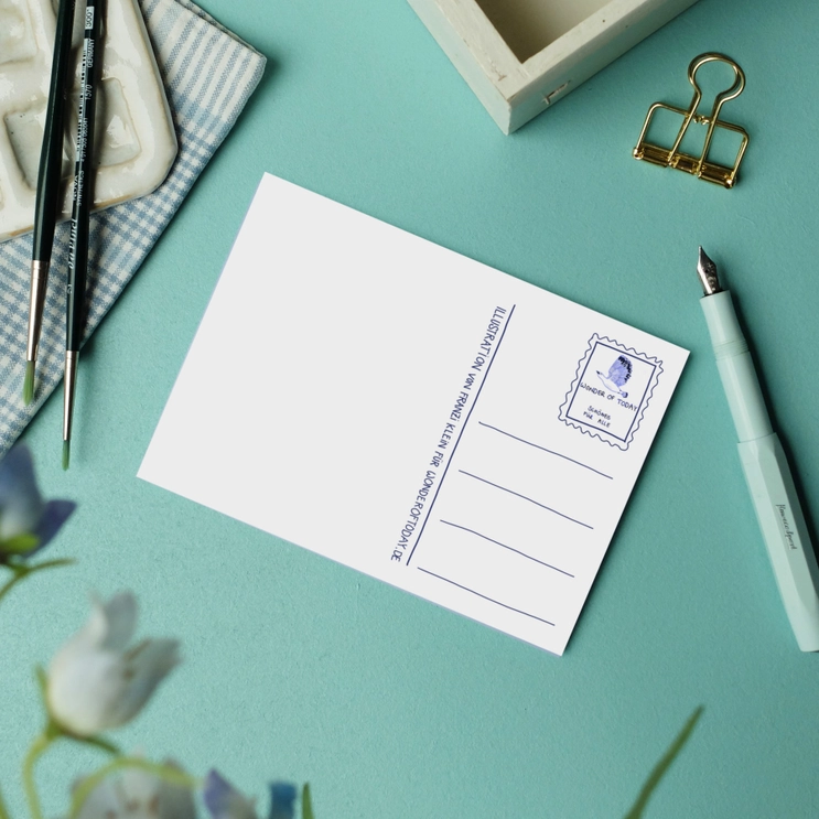 Postkarte  2CV , Geburtstag von Wonder Of Today 