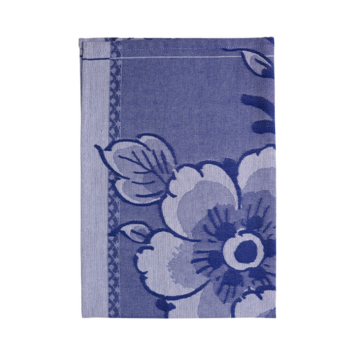 Geschirrtuch" Blumen" Jacquard von Heinen Delfts Blauw, Holland, Niederlande 
