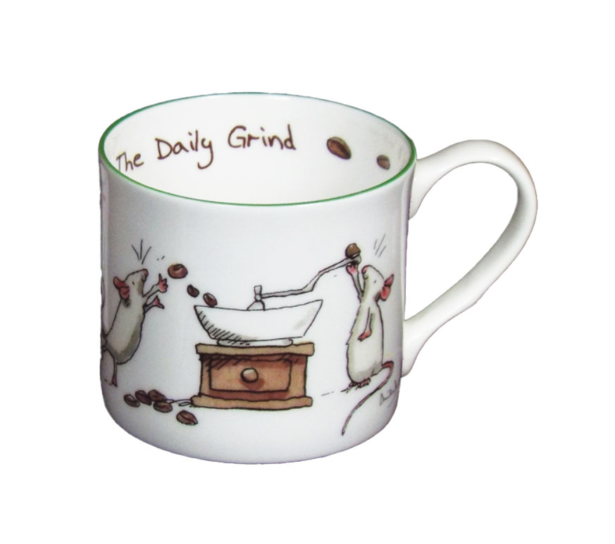 Two Bad Mice Becher klein "The Daily Grind ", 200 ml von Anita Jeram , Maus , Kaffee