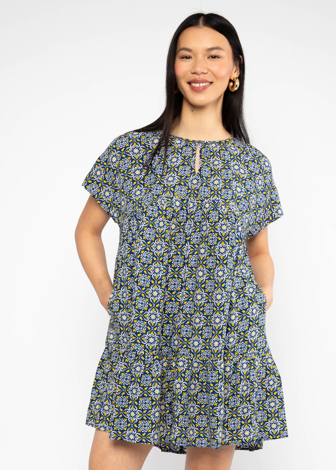 Blutsgeschwister Sommerkleid Seeds of Love- amalfi shine, kleine Zitronen