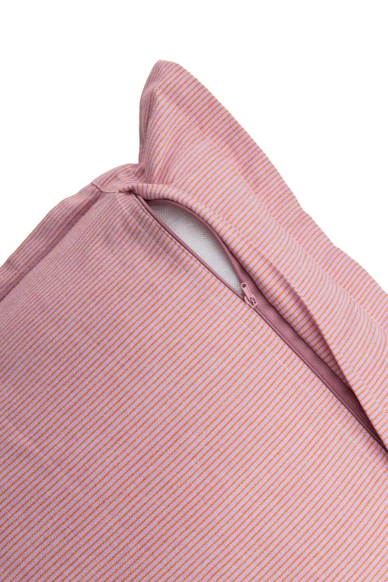 Kissenbezug VIVID LINES, Orange,  ca.50 x 50 cm, Baumwolle (bio), GOTS-zertifiziert , Streifen