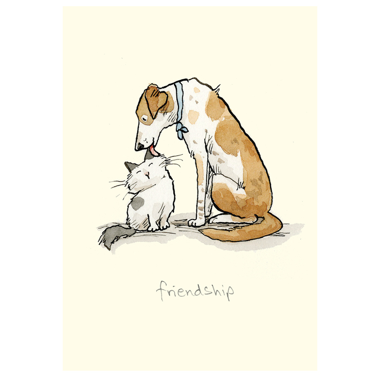 Two Bad Mice Doppelkarte "Friendship"   von Two Bad Mice von Anita Jeram, Hund & Katze