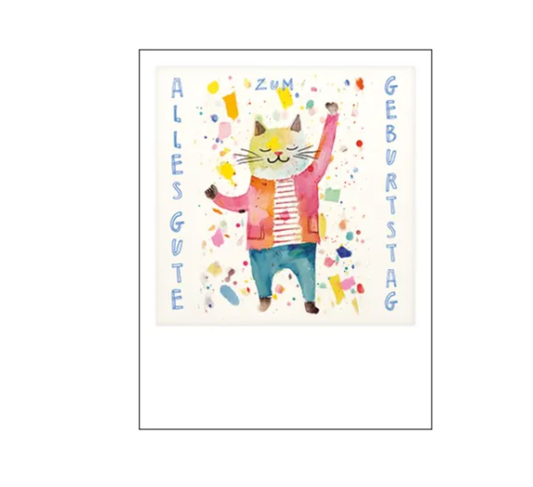Polacard Alles Gute zum Geburtstag (Katze)