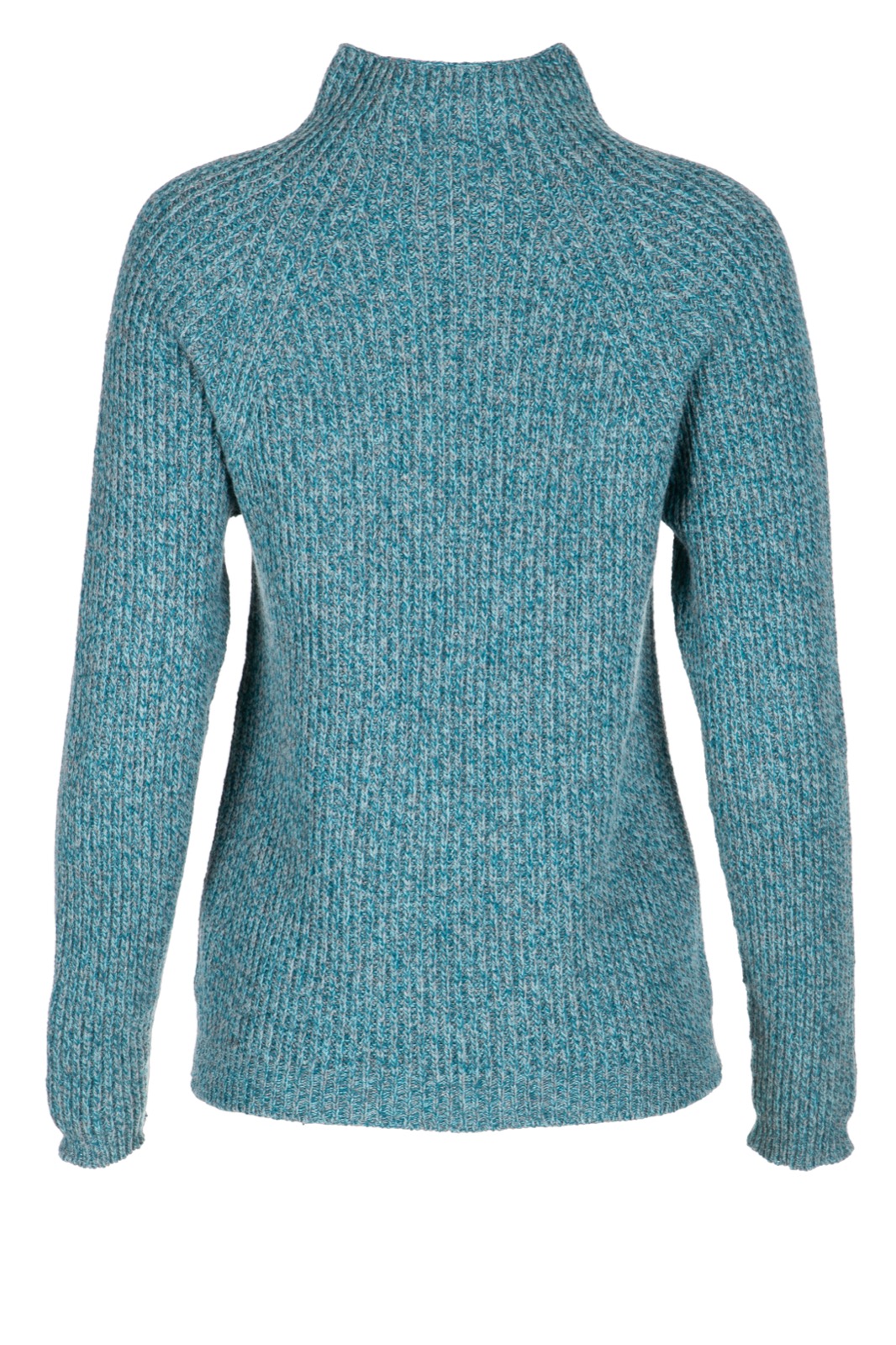 DUNQUE Perlf. Kelchpulli Knit & Wear , Farbe wasser-multi, 100 % Wolle, Made in Germany