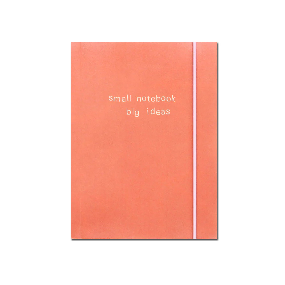 Caroline Gardner Notizbuch A6, Orange Small Chunky Notebook, Außenkante Gold