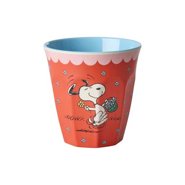 Rice Melamin Becher Red Snoopy Print, 250 ml  