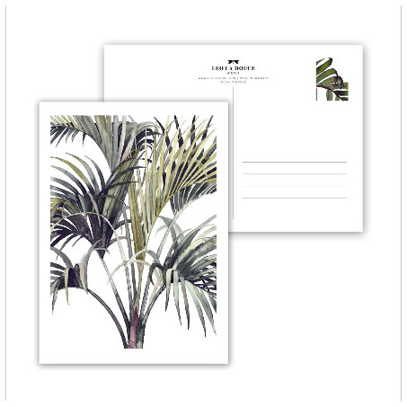Leo la Douce Postkarte – PALME von Leo la Douce
