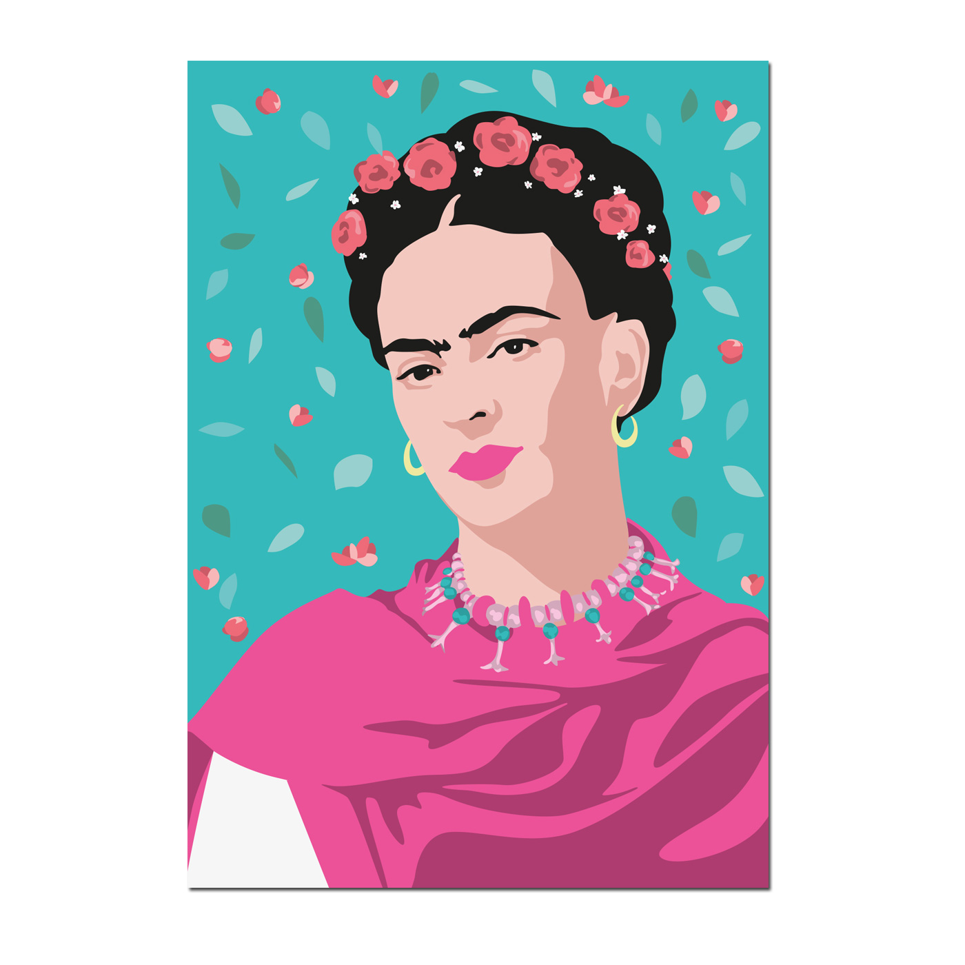 Postkarte  "Mexican artist" , Pop Art new generation , Frida