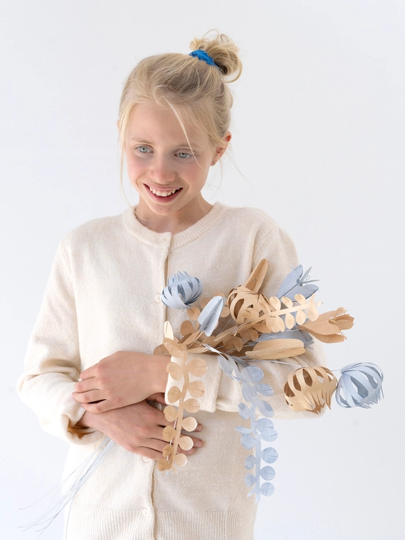 Jurianne Matter FIELD flowers large - WHITE, Bastelset 