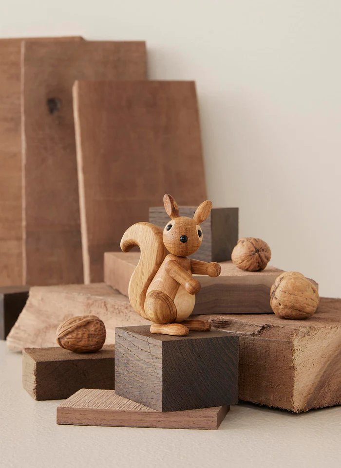 Eichhörnchen PEANUT , Eiche, ca. 7 x 9 cm von Spring Copenhagen  
