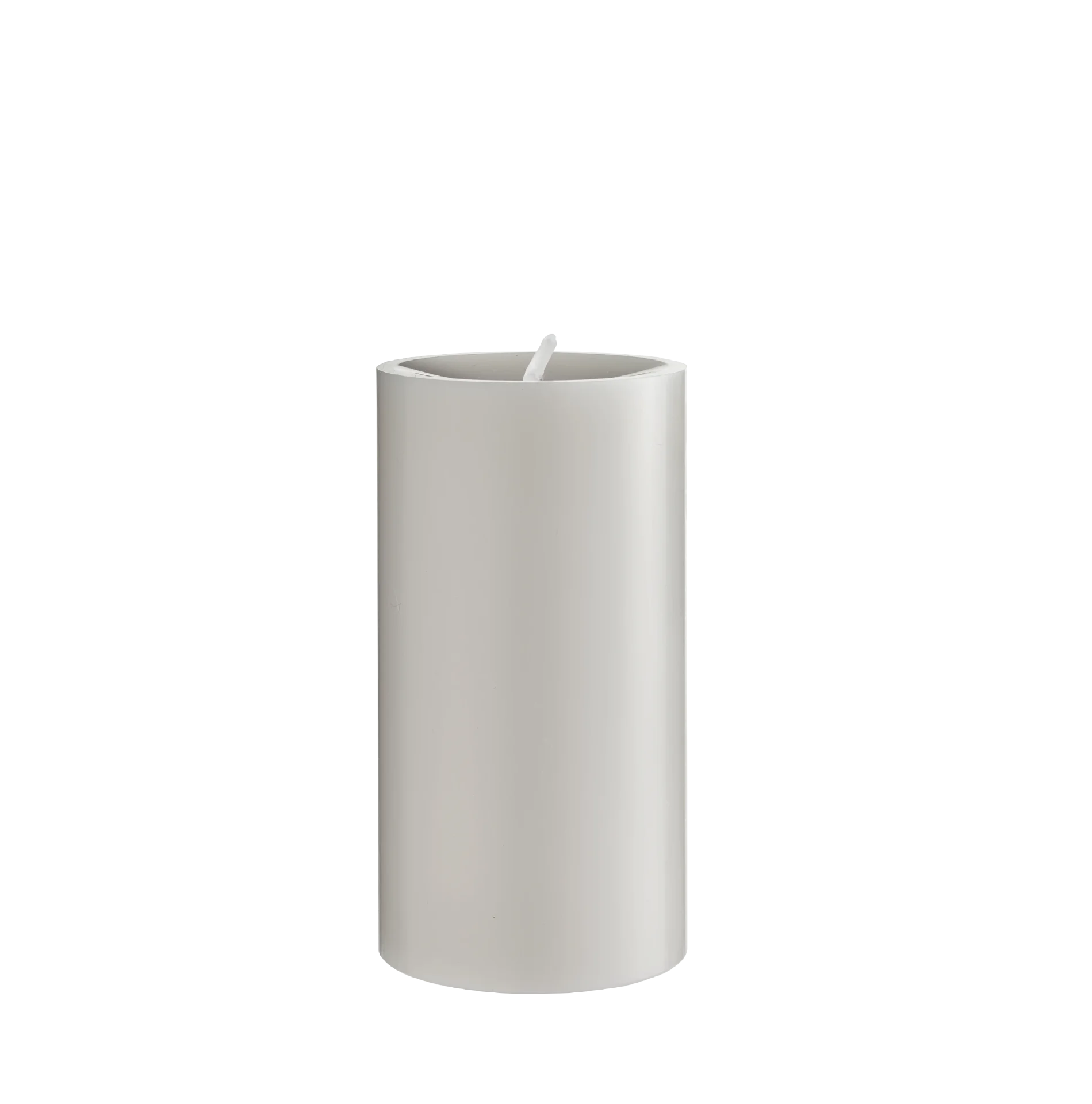 Engels Kerzen, Gegossene Stumpenkerze, D. 8 cm x 15 cm, Farbe: Leinen