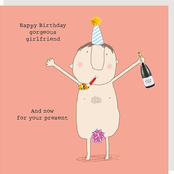 Rosie Made A Thing Doppelkarte "Girlfriend Present"   Happy Birthday, Geburtstag 