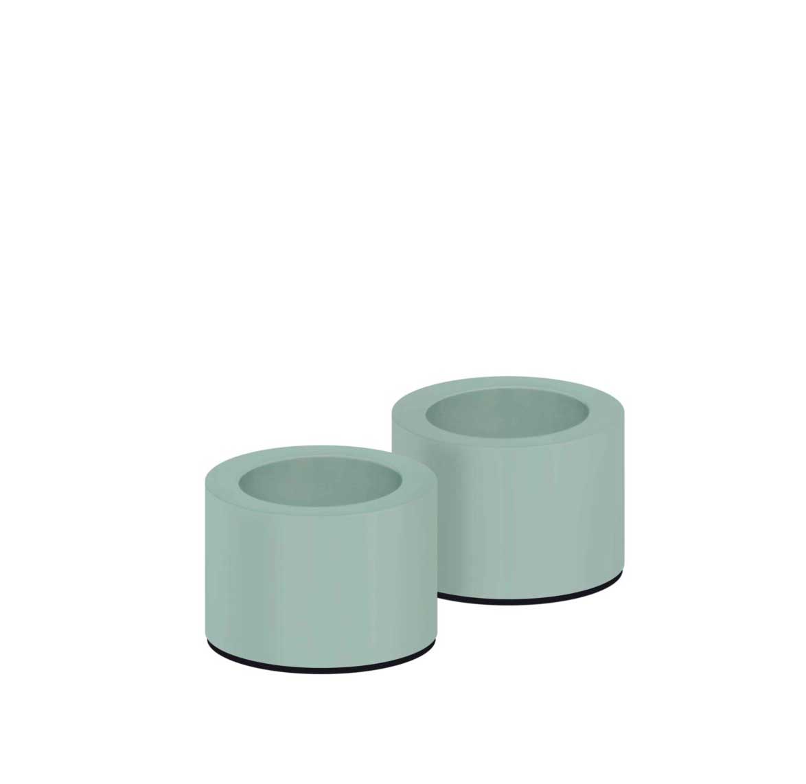 Piffany Copenhagen – UYUNI Light Kerzenhalter taper, Dusty Green , 2-pack, 3,25x2,32 cm , 2er Set   