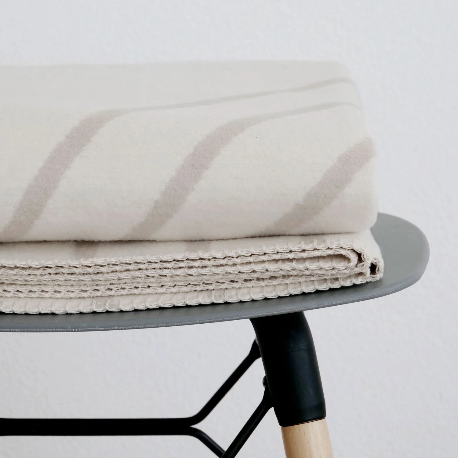 RIEMA Kuscheldecke ANNA aus 100% Bio-Baumwolle (kbA) beige natur, ca. 150x200cm   