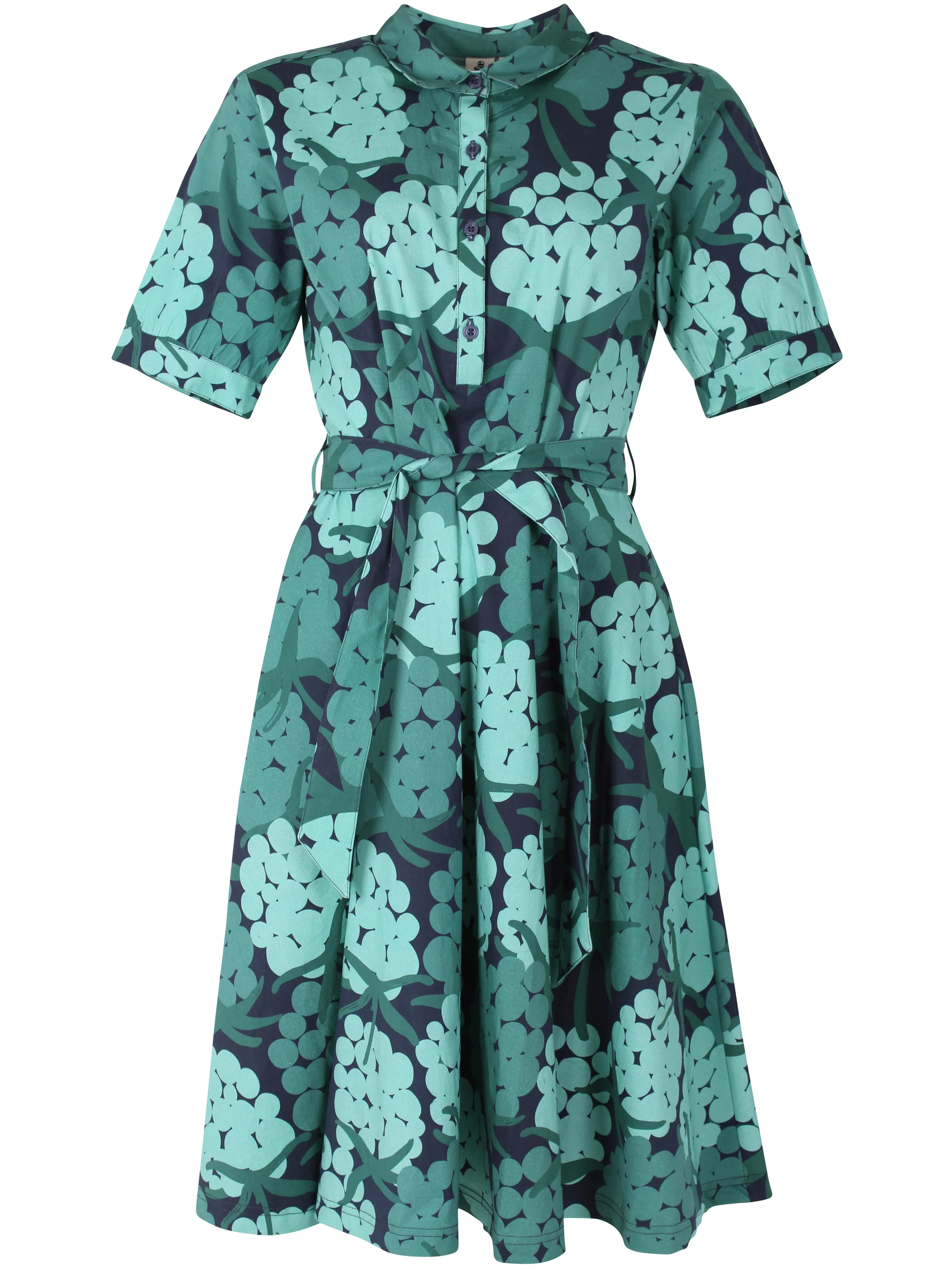 % Danefae Daneribe Popeline Stretch Kleid Dk Navy MAXIBERRY % Größe XL / 42