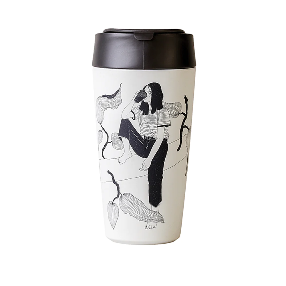 bioloco plant deluxe cup - "Kaffeepause/ Coffee break"   , Becher TO GO , 350 ml