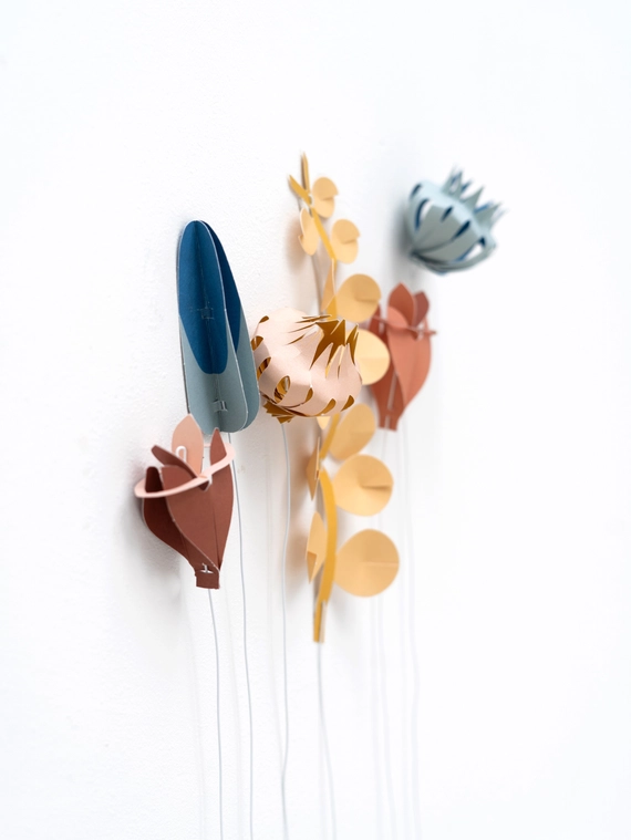 Jurianne Matter FIELD flowers small - mix (6 Blumen), Bastelset 