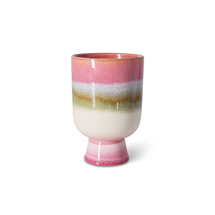 HKliving Retro flower pot rosefield,  ca. 19,5 cm