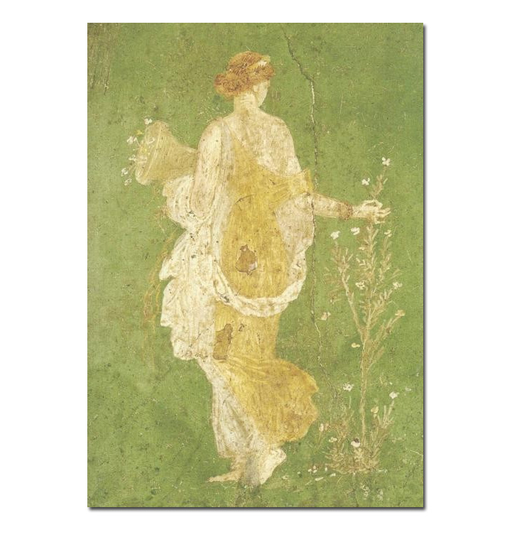 Postkarte Flora der Frühling, Pompeji, Kunst