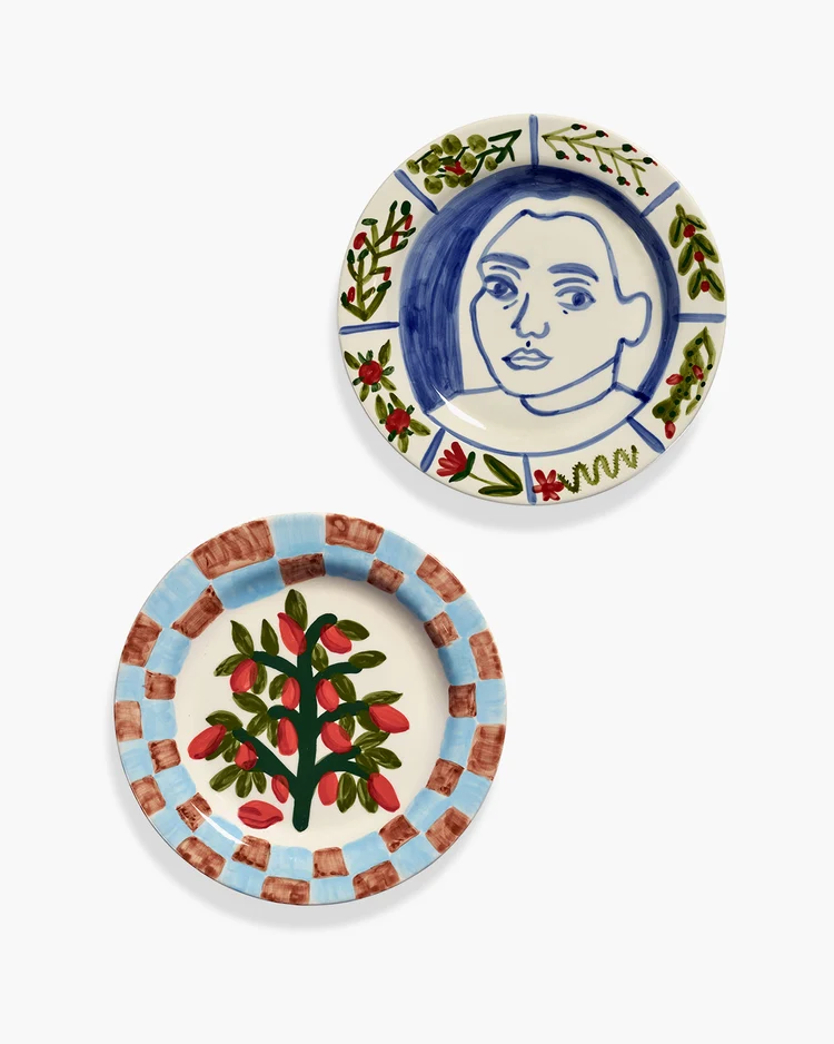 Santiago de Borja Speiseteller Inti Munay 05, 2er Set,  Kollektion Santiago de Borja Tableware von Shurleey