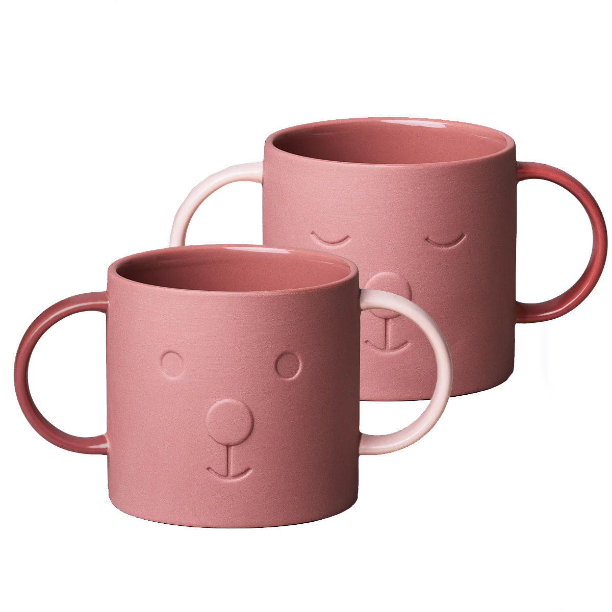GOOD MOOD Porzellankindertasse- BO, strawberry bear, Kinderbecher mit zwei Henkeln 