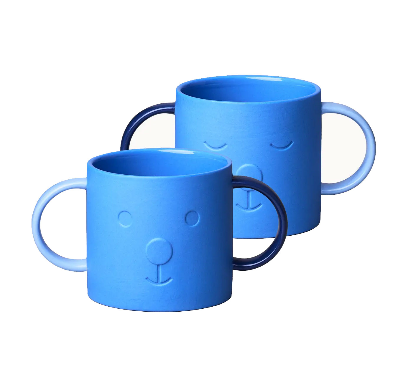 GOOD MOOD Porzellankindertasse- BO, blueberry bear, Kinderbecher mit zwei Henkeln  