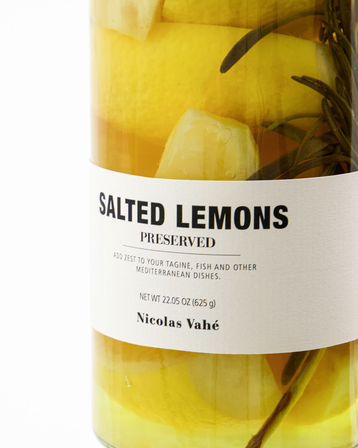 Nicolas Vahe Salted lemons, Preserved, 625 g, Nicolas Vahe gesalzene Zitronen im Glas