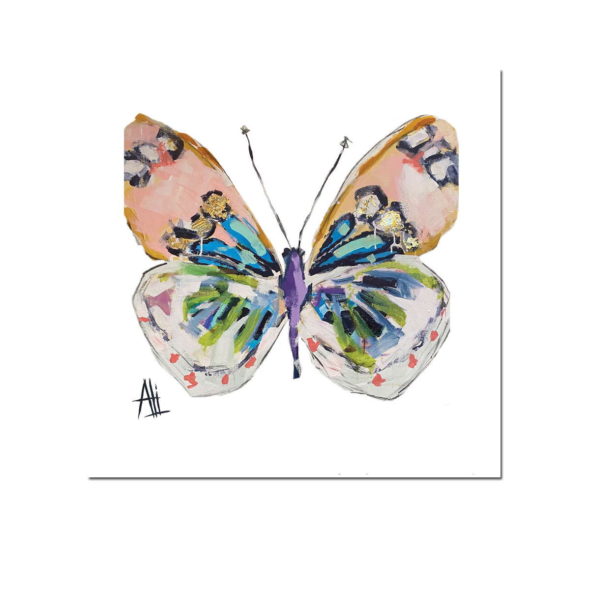 Papierservietten Farfalla , 25 x 25 cm  , Cocktailservietten , ppd , Schmetterling