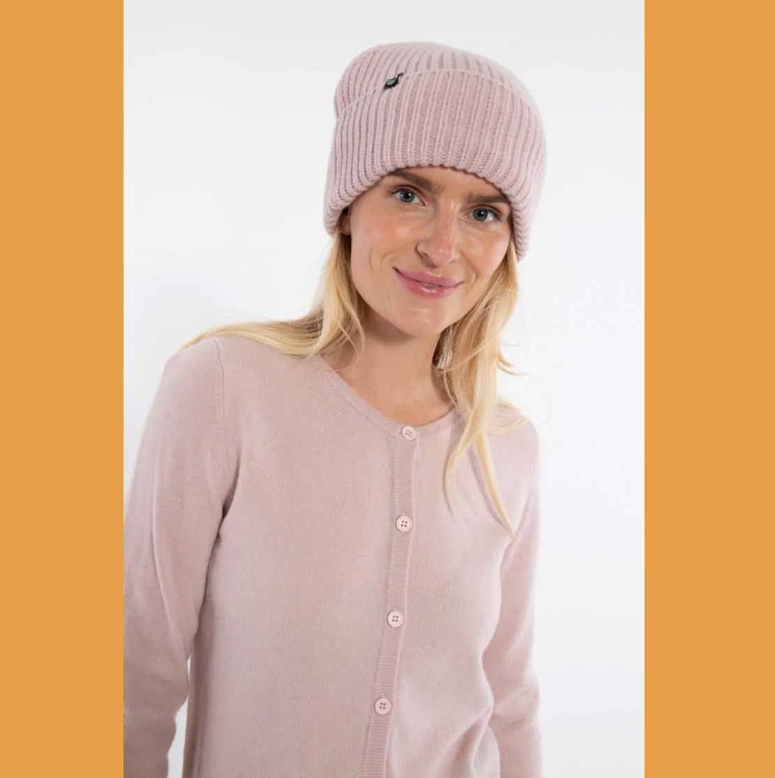 Danefae Mütze Danewarm Thoughts Merino Beanie Powder Pink