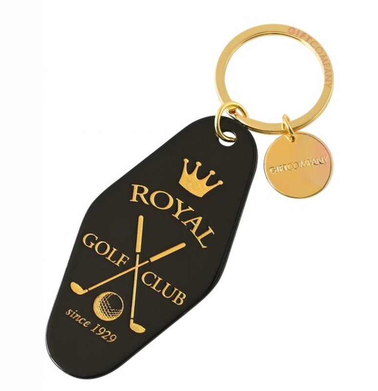 % Schlüsselanhänger, Royal Golf Club, schwarz, Key Club by GC, ca. 12 cm  